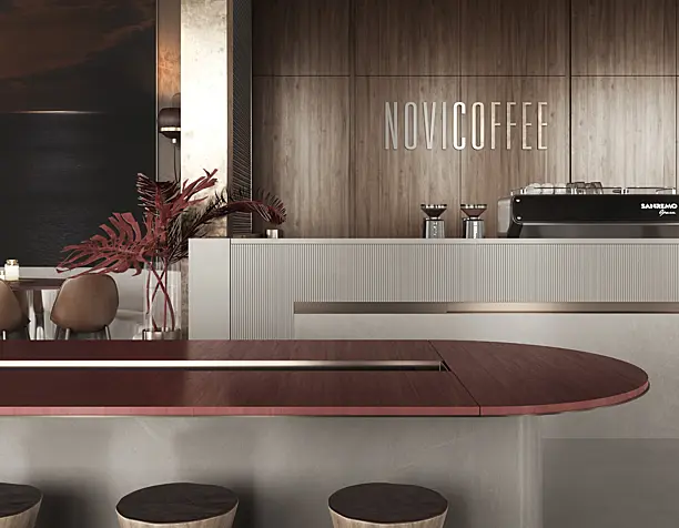 Concept interior of coffee house