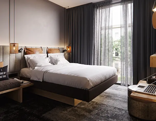 CGI - Hotel room, Moxy