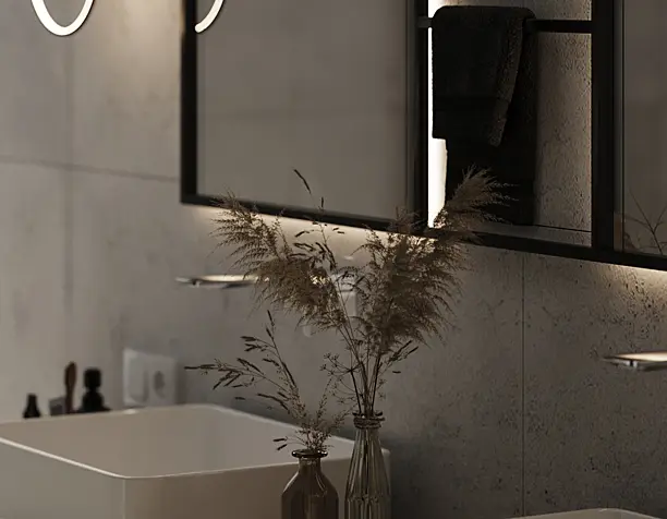 Black bathroom 2