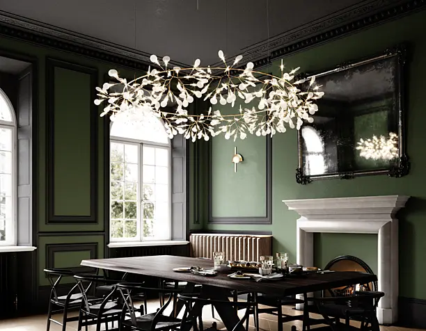 DINING ROOM IN MODERN REGENCY STYLE