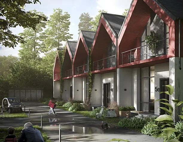 CGI: Residential building in Norway