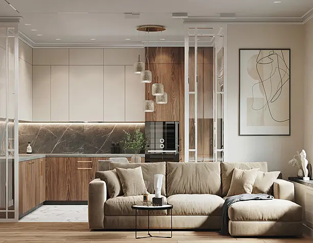 Beige interior