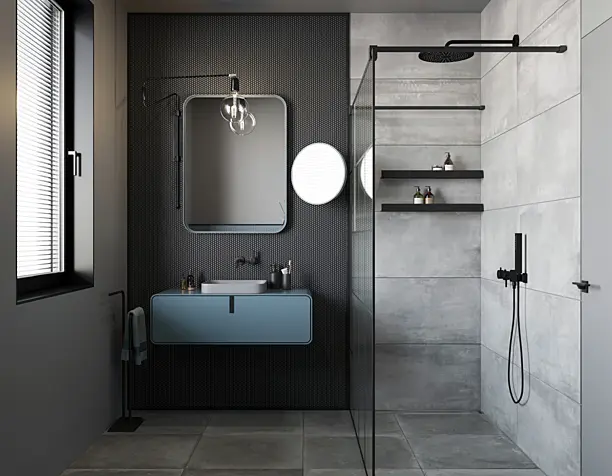GREY&BLUE BATHROOM CONCEPT