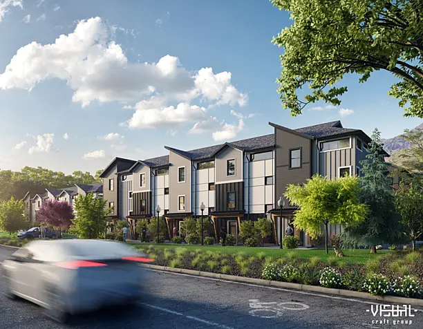 Sunny townhouses in Salt Lake City