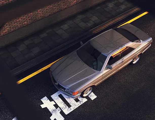 Mercedes-Benz 560SEC Молодого якудзы