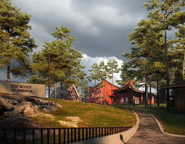 Visualizaion of the boy scout camp