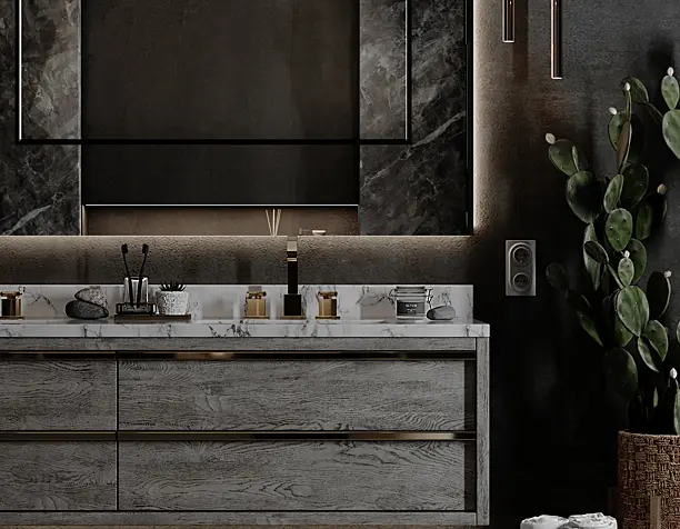 Dark bathroom