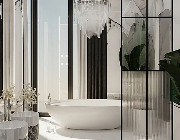 Marble bathroom