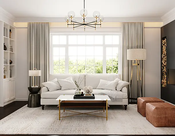 White Living Room