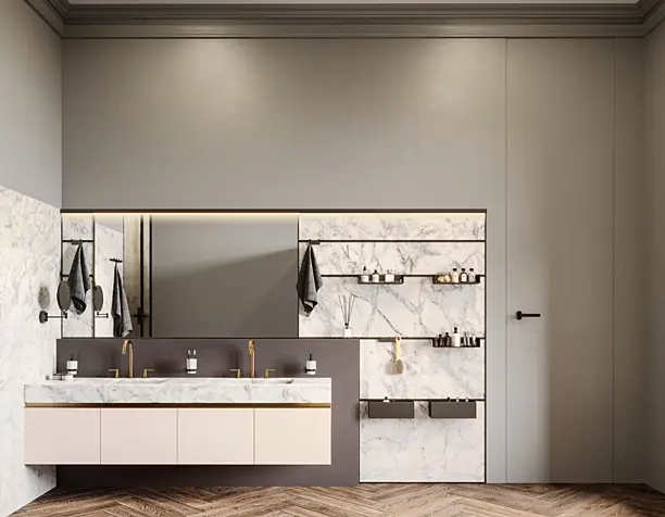 Санузел современная классика. Санкт-петербург.