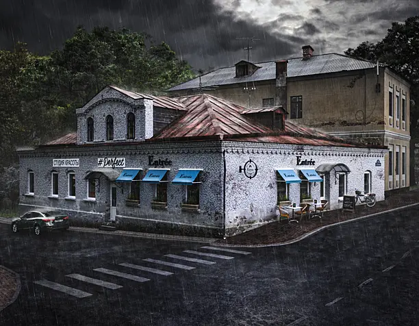 3D-Visualisation (Сafé Entrée)
