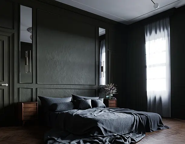 MASTERS BEDROOM IN MODERN REGENCY STYLE
