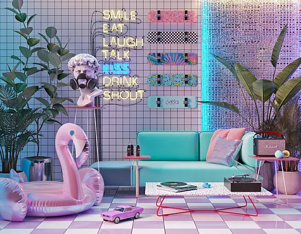 Retro Wave Interior
