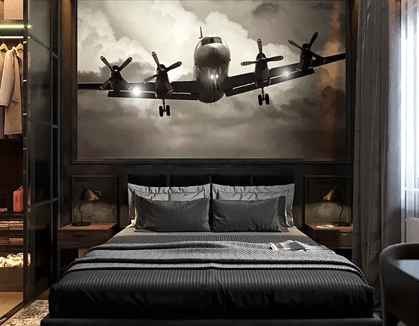 Black bedroom