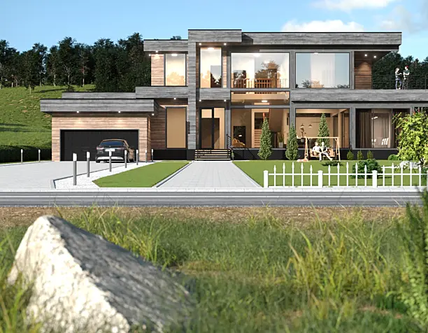 Visualization of the estate in Kyiv region