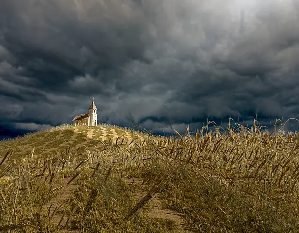 Old church (сделано по референсу)