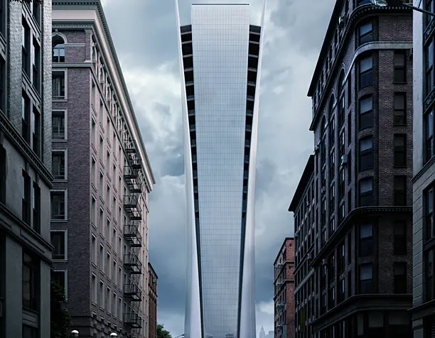 PS5 skyscraper