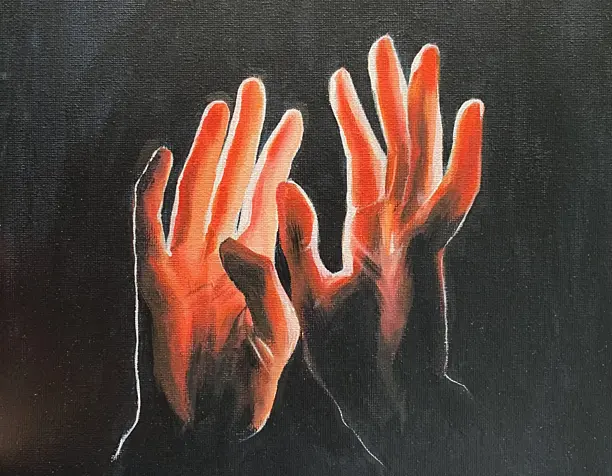 Hands in the light