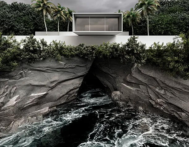 Stones and water