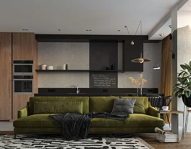 Studio apartment design-concept