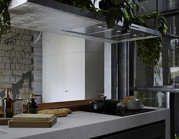 Black kitchen for NORR&VIEW studio