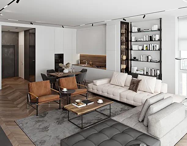 Loft interior visualisation