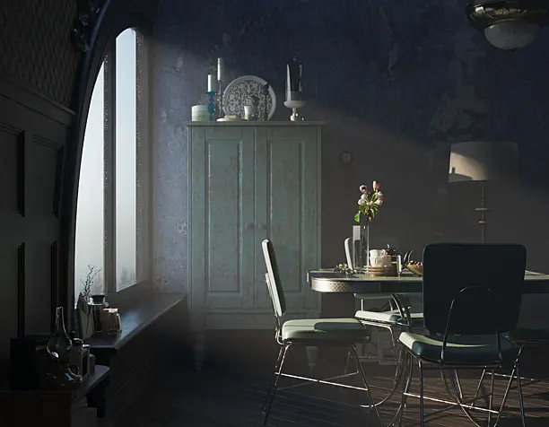 The Shape of Water. Interior visualization