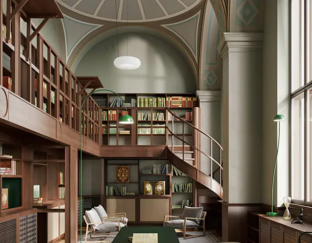 Old Library in Stockholm (сделано по референсу)
