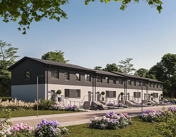 CGI - Modern terraced house in Poland