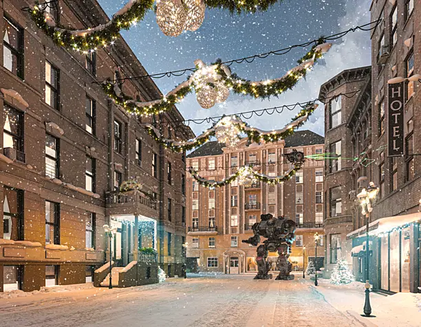 Winter in the old town