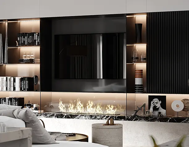 Design project of apartment "Winter escape"