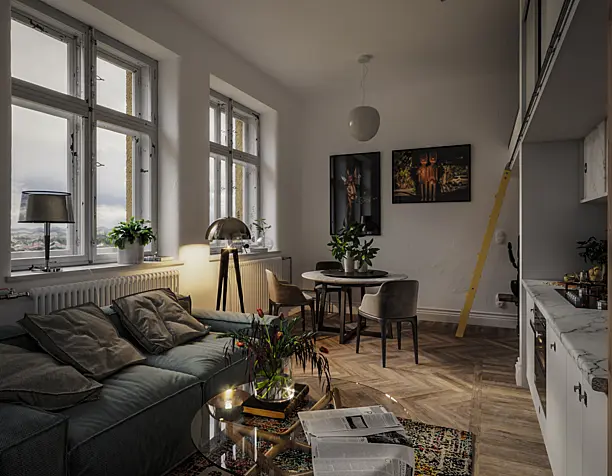 3D-Visualisation (room 33m2)
