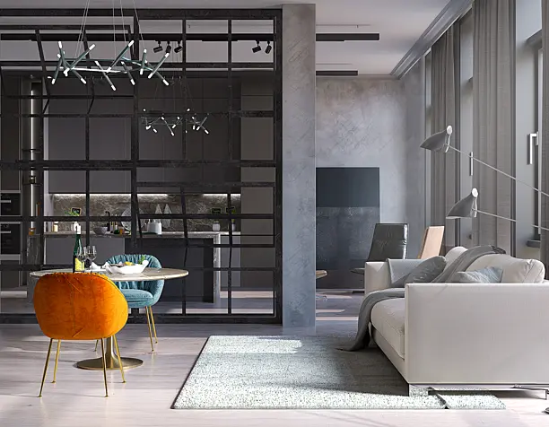 Кухня в стиле Loft (сделано по референсу)