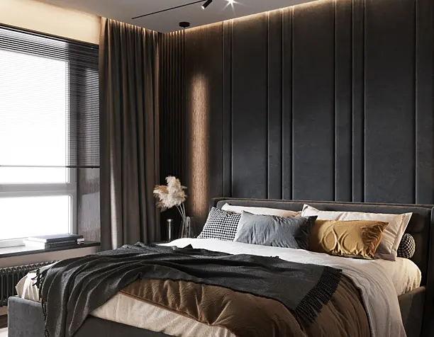 Dark bedroom