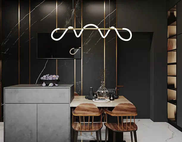 Dark Wood Kitchen