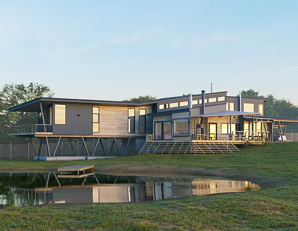 Volcano House / Pilar Beltrán + Br-arquitectos (сделано по референсу)