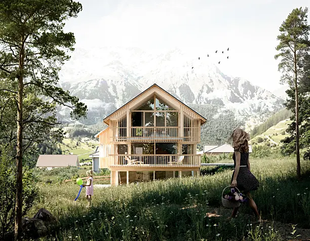 Mountain House, (сделано по референсу)