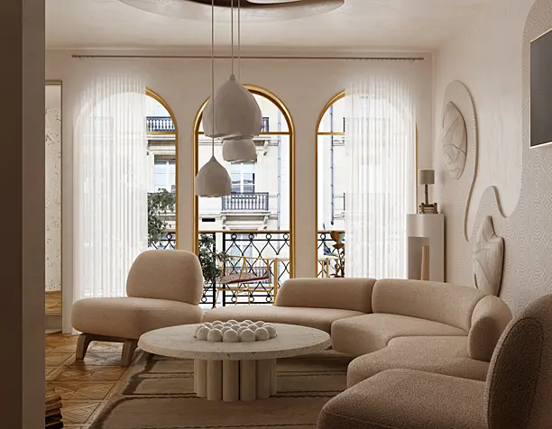 Interior design in Paris.