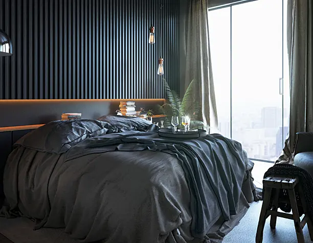 black bedroom