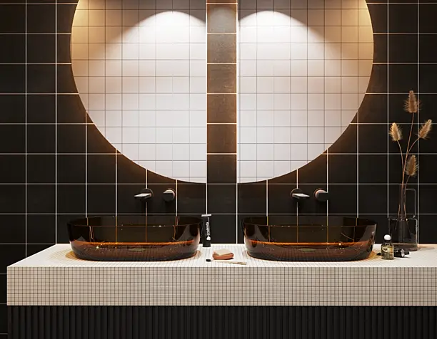 Bathroom Black and white