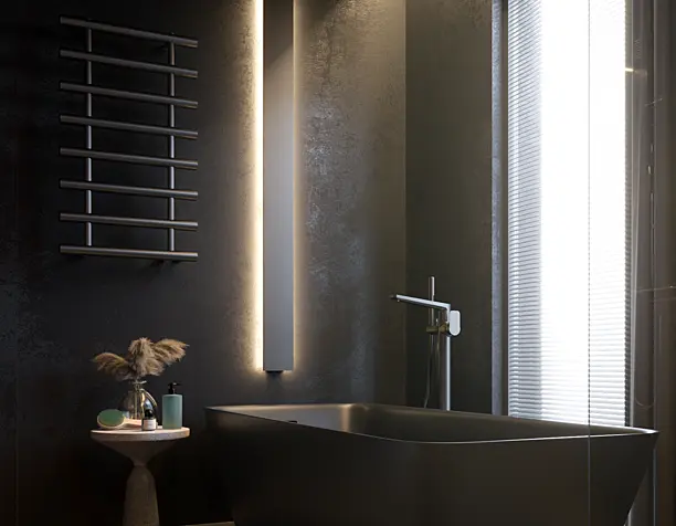 Black bathroom