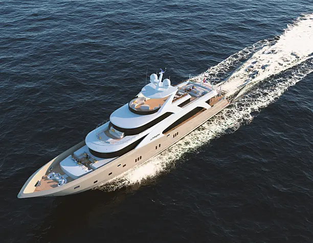 Визуализация яхты Couach 5000 FLY