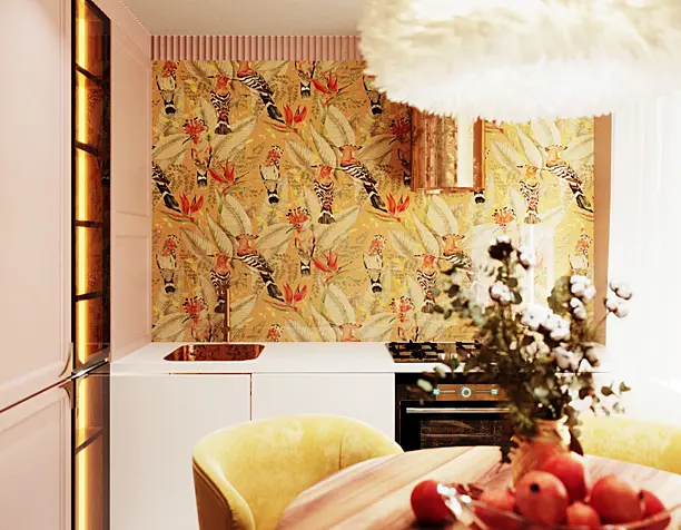 Goldpink kitchen