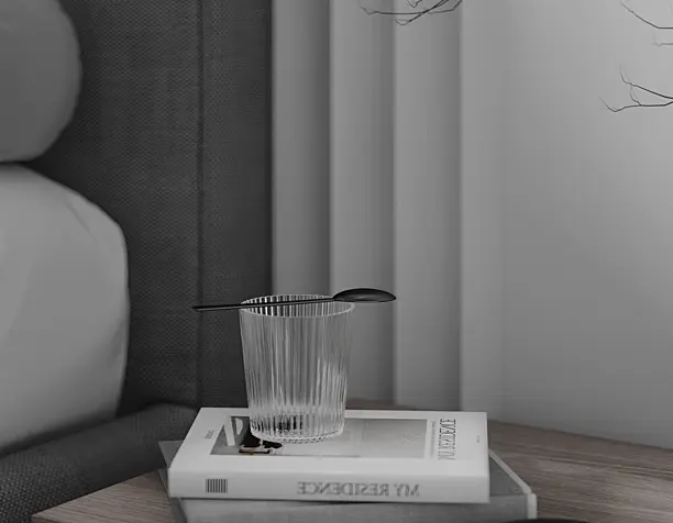 Bedroom from the project "gray-white"