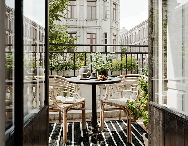 ON BALCONY