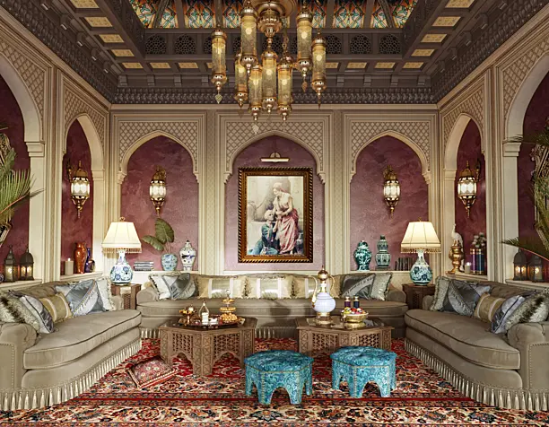АРАБСКИЙ МАДЖЛИС. Small Arabic Majlis Interior Design