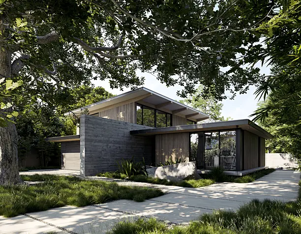The Sanctuary. Palo Alto. California. Feldman Architecture (сделано по референсу)