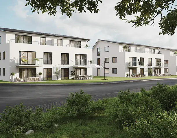 Modern apartment block in Germany