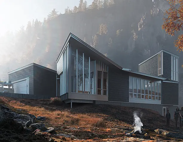 Wood house