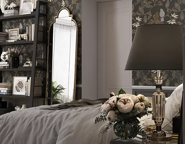 Спальня в стиле Американской классики (Bedroom in the style of American classics)